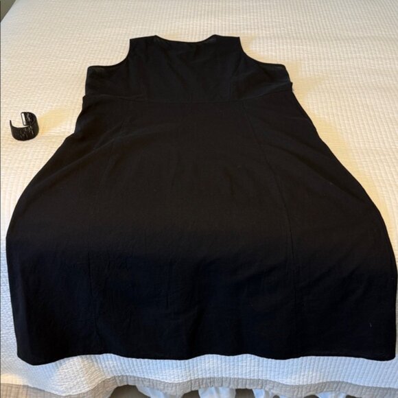 Black Linen Sleeveless Dress 2X - Picture 7 of 7